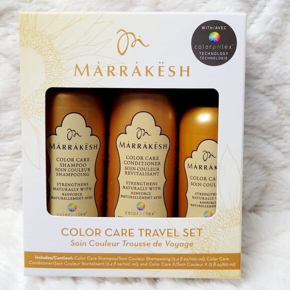 Marrakesh Other - Marrakesh Earthly Body MKS Hair Color Care 3 Piece Set Deluxe Travel Sizes New